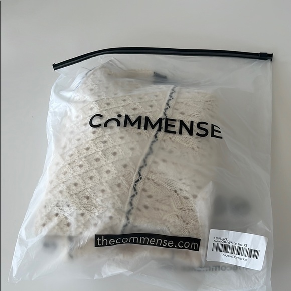 Cream and Black Knit Maxi Dress - Picture 5 of 5